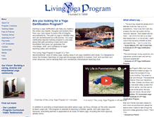 Tablet Screenshot of livingyogaprogram.com